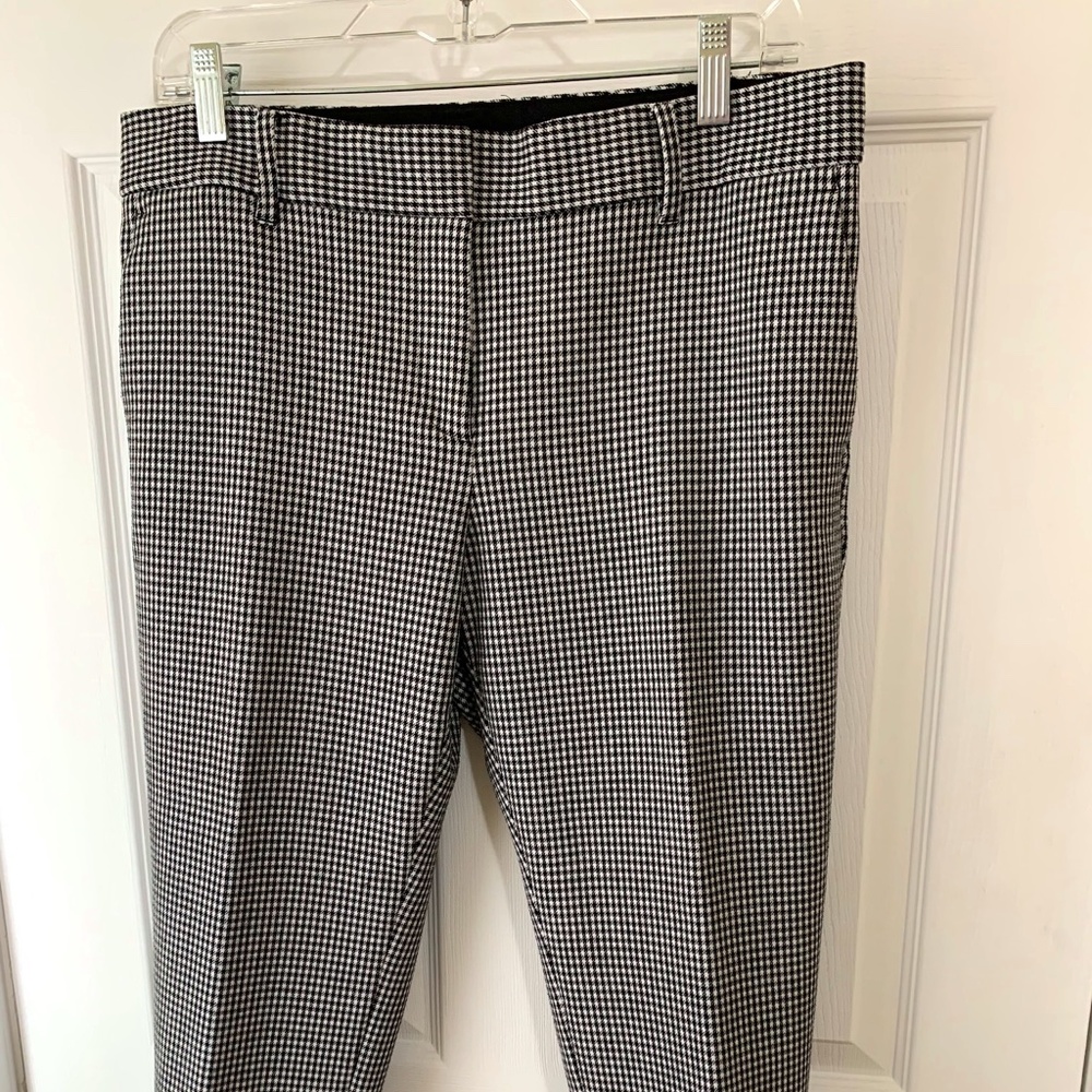 Ann Taylor  cropped pants, houndstooth, 10P